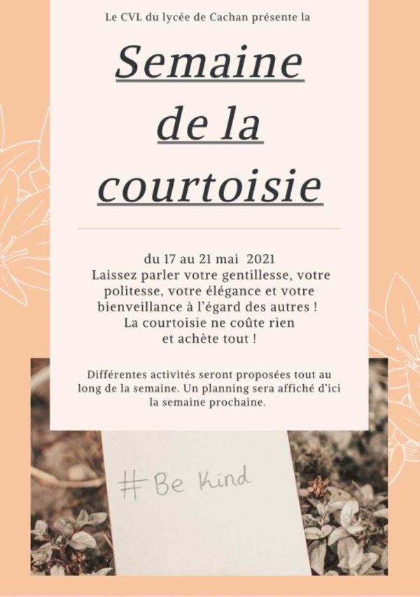 Semaine de la courtoisie - lyceedecachan