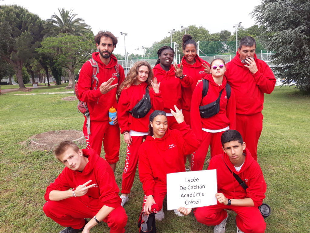 équipe de danse hip hop du lycée de Cachan champions de france 2018